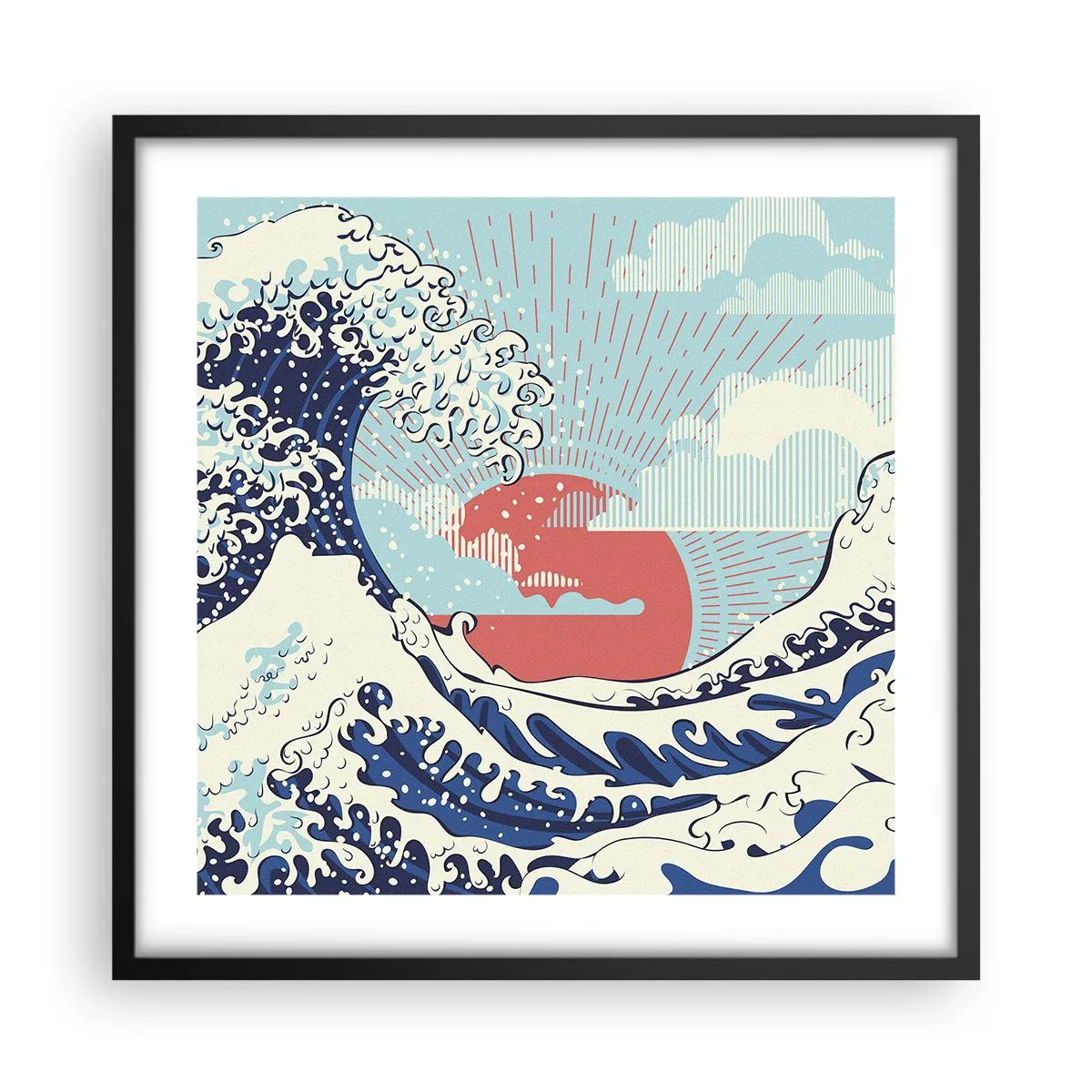Poster in black frame - From Japanese Inspirations - 50x50 cm