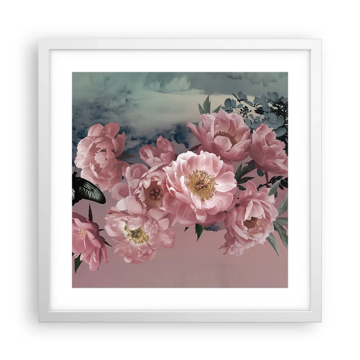 Poster in white frmae - Peak of Romanticism - 40x40 cm