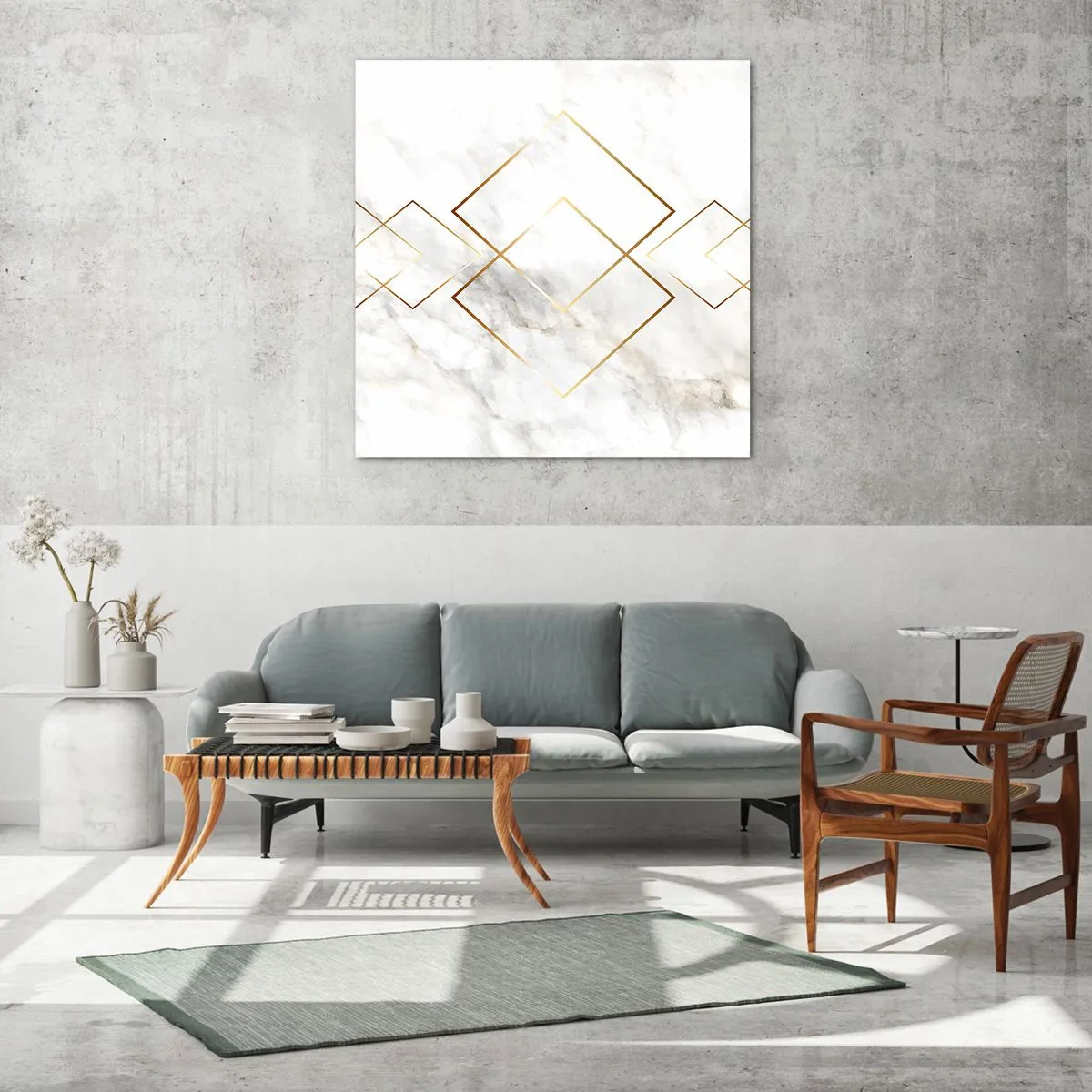 Glass picture - View over Infinity - 40x40 cm