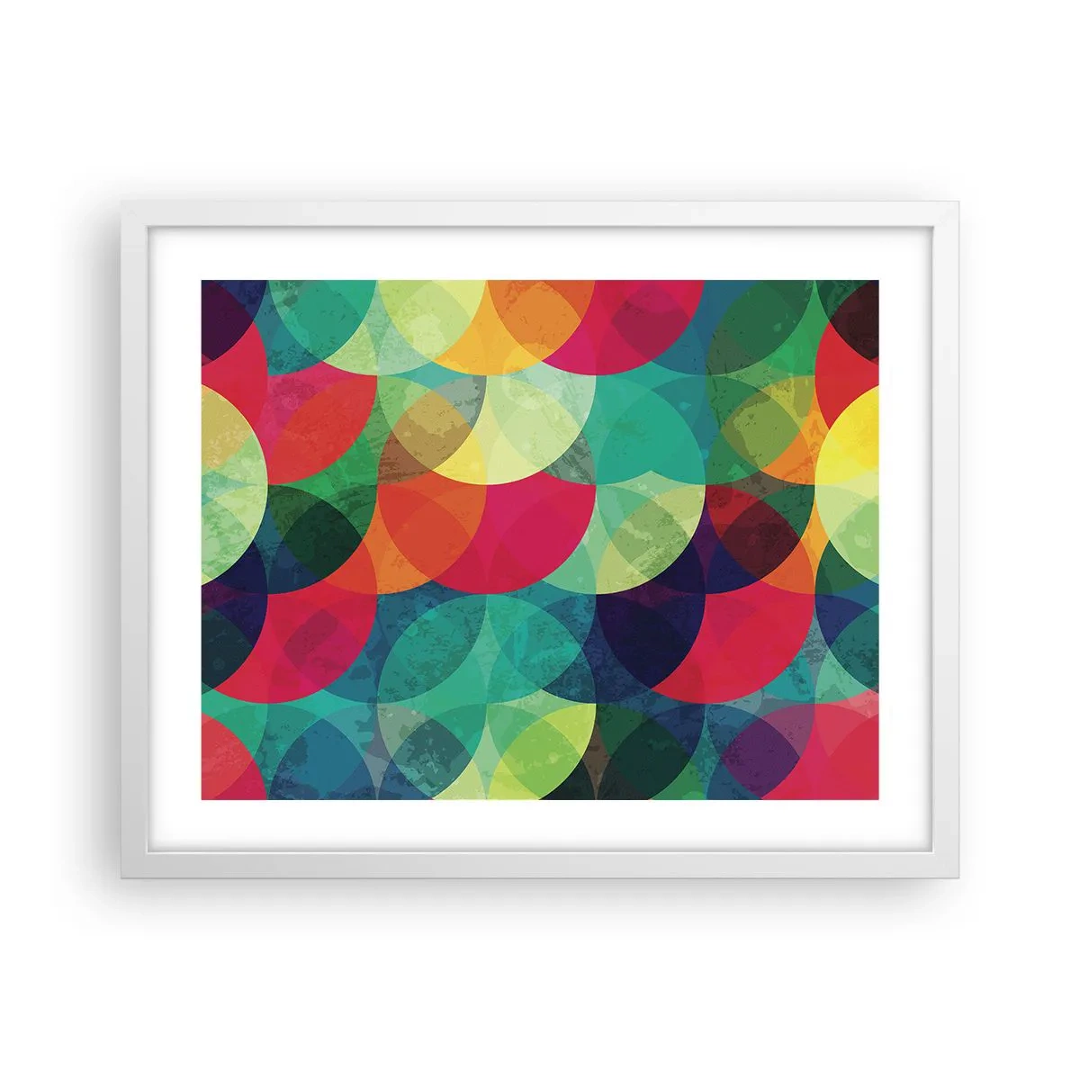 Poster in white frmae - Into the Rainbow - 50x40 cm