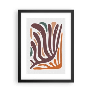 Poster in black frame - Radiant Organic Composition - 30x40 cm
