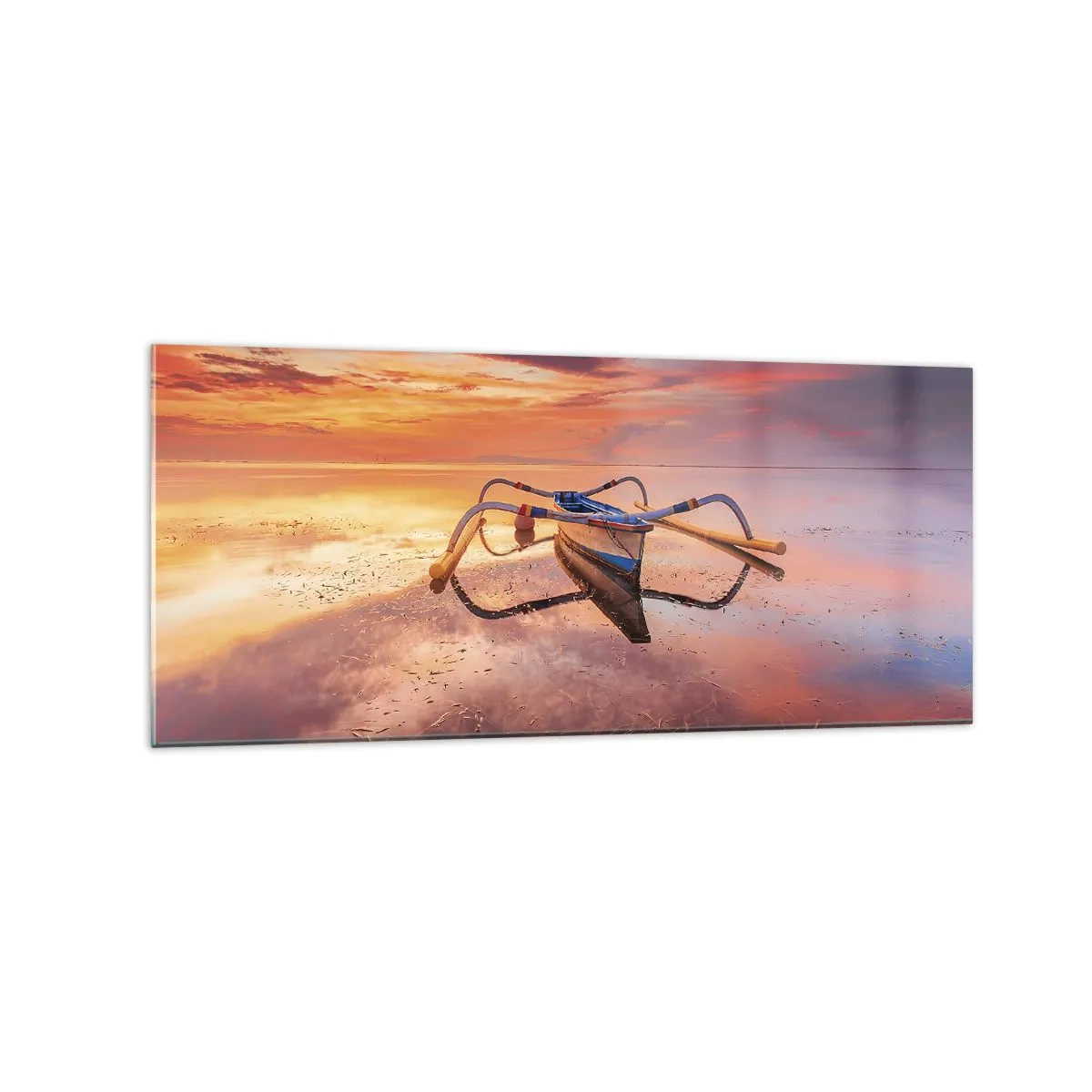Glass picture - Tranquility of Tropical Evening - 120x50 cm