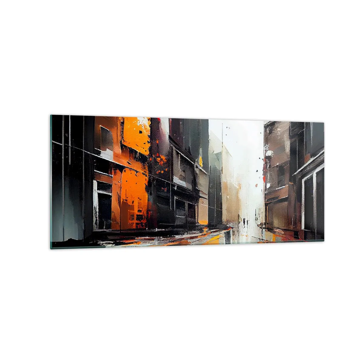 Glass picture - Rainy Day - 120x50 cm