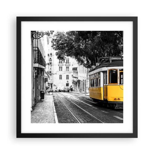 Poster in black frame - With Fado in the Background - 40x40 cm