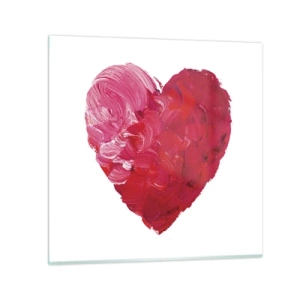 Glass picture - All You Need Is Love - 70x70 cm
