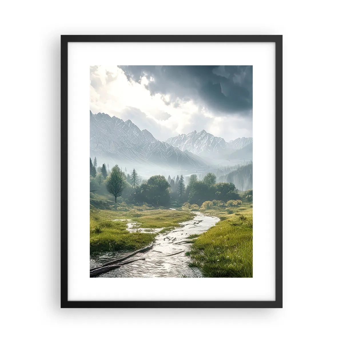 Poster in black frame - There And Back - 40x50 cm