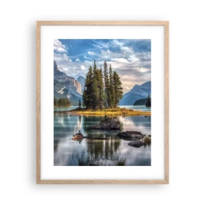 Poster in light oak frame - By Big and Clear Waters - 40x50 cm