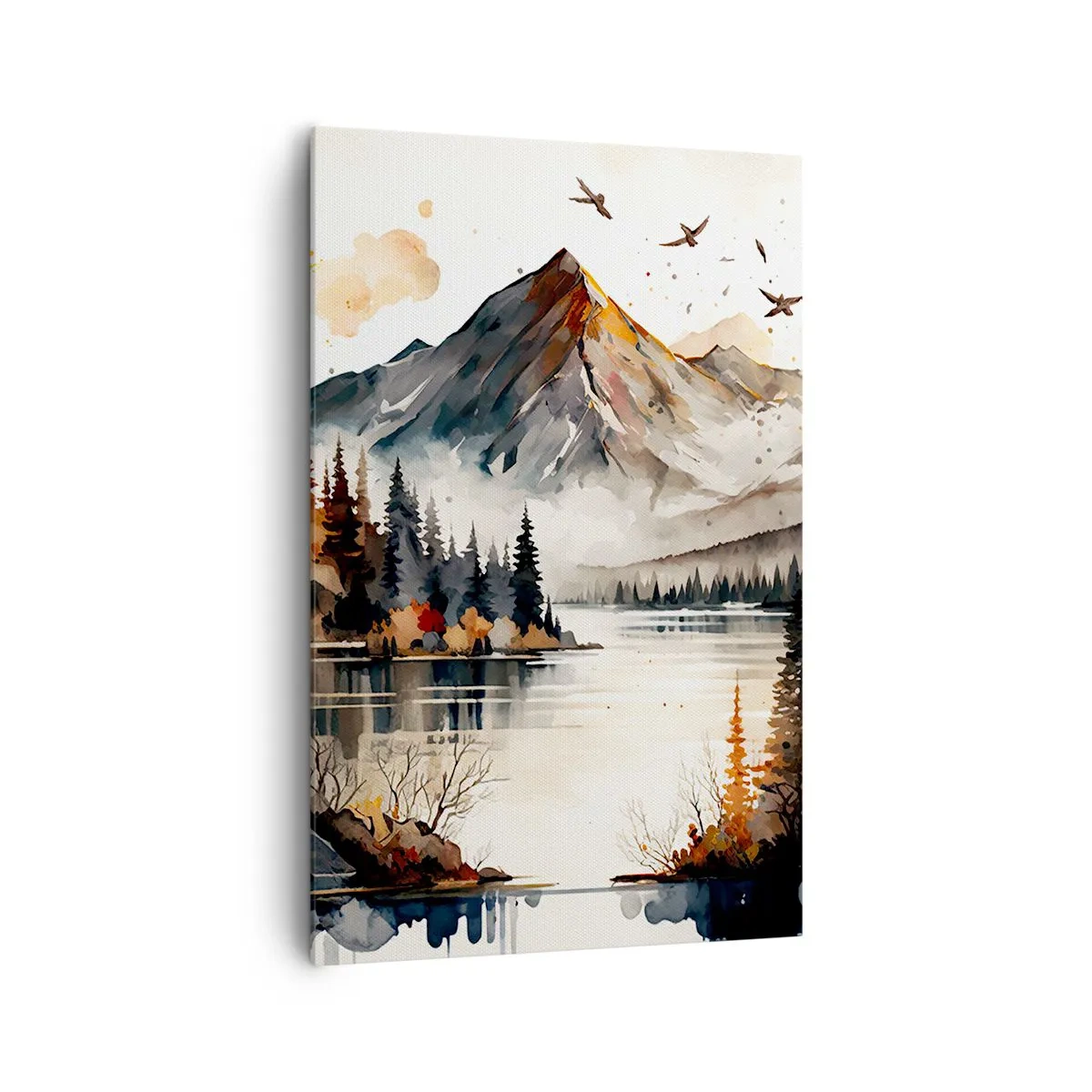 Canvas picture - Golden Autumn in the Mountains - 80x120 cm