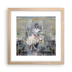 Poster in light oak frame - Classical and Modern - 30x30 cm