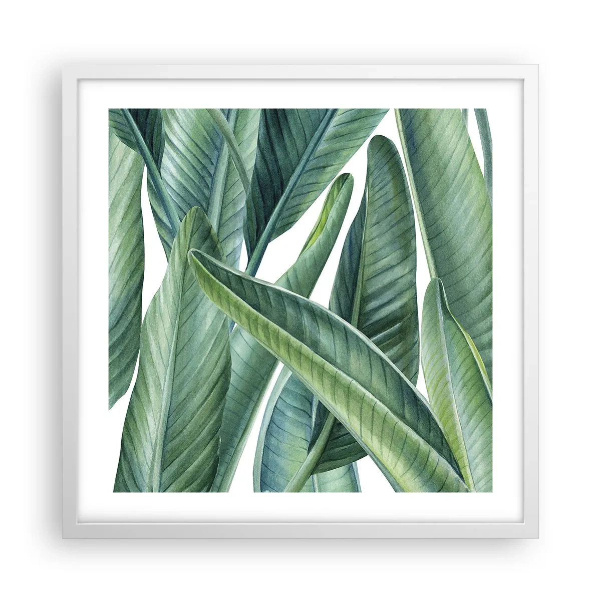Poster in white frmae - Only Green Itself - 50x50 cm
