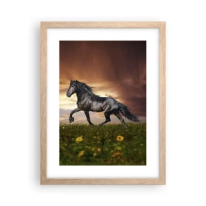 Poster in light oak frame - Black Prince - 30x40 cm