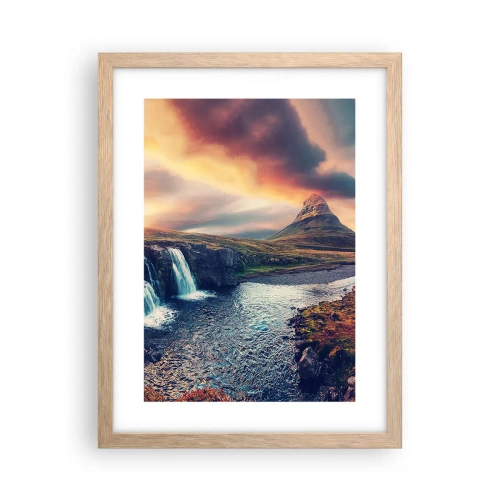Poster in light oak frame - In Majesty of Nature - 30x40 cm