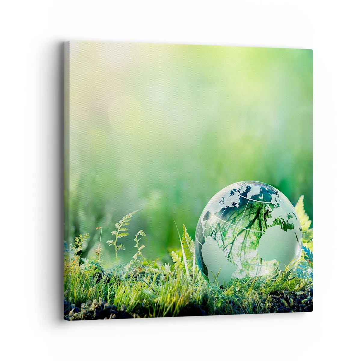Canvas picture - Green Planet - 30x30 cm