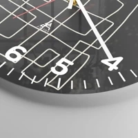 Clock face with numbers