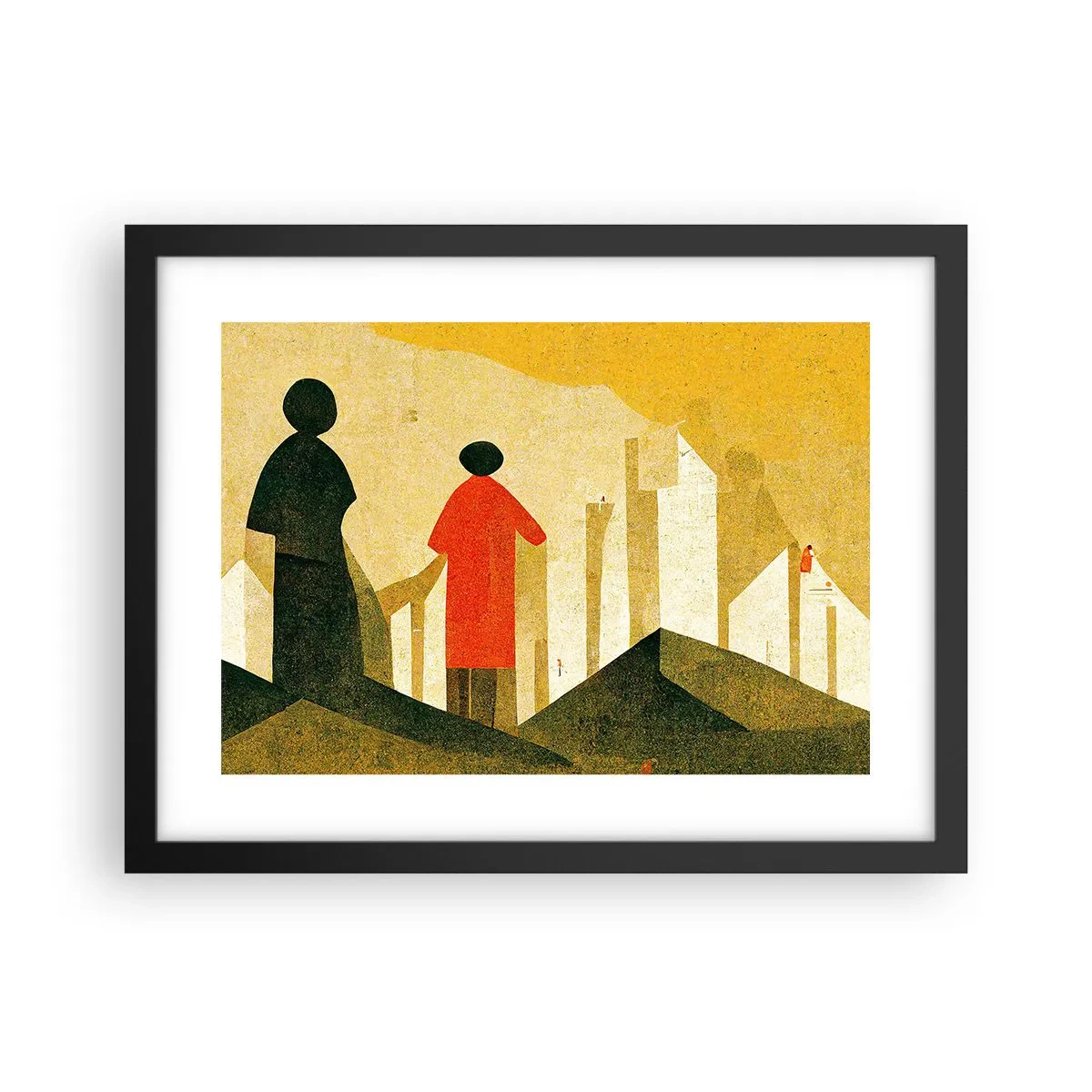 Poster in black frame - Still a Long Way - 40x30 cm