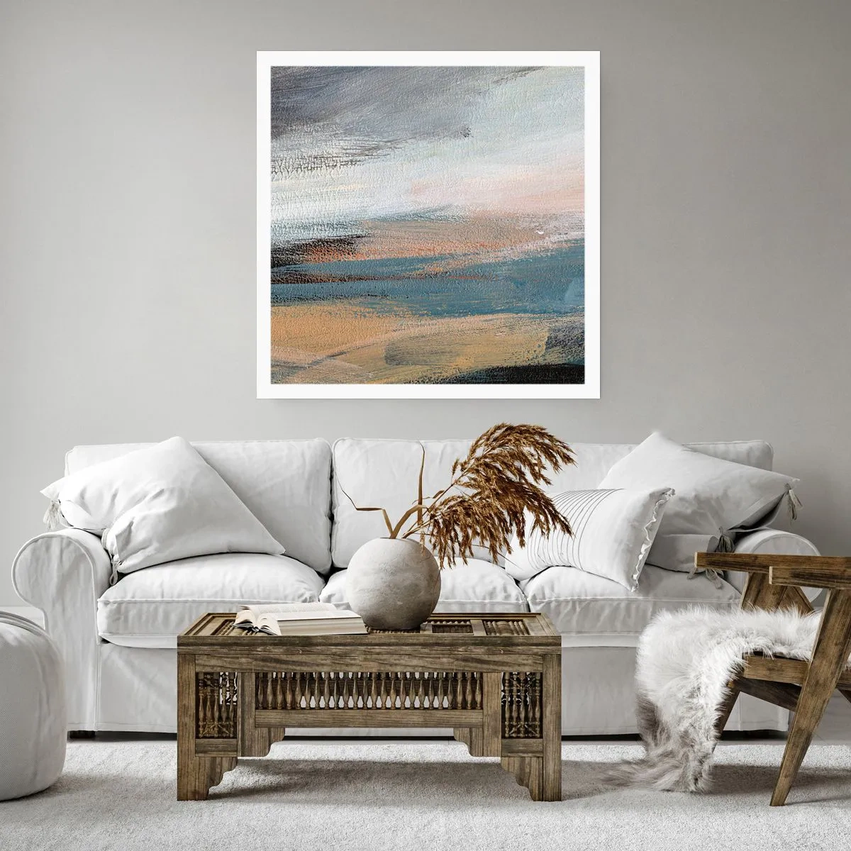 Poster - Abstract: Northern Landscsape - 30x30 cm