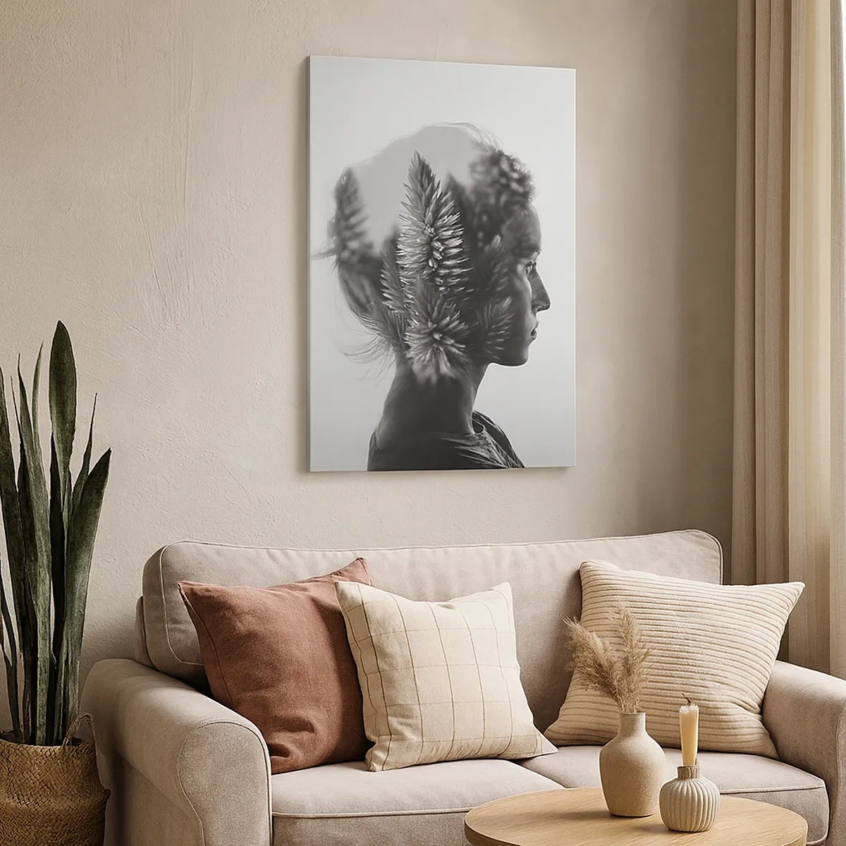 Canvas picture - Symmetrical Composition of Nature - 50x70 cm