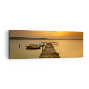 Canvas picture - I Will Open up Golden Sky before You - 90x30 cm