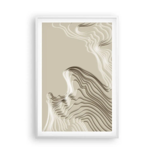 Poster in white frmae - Topography of Art. - 61x91 cm