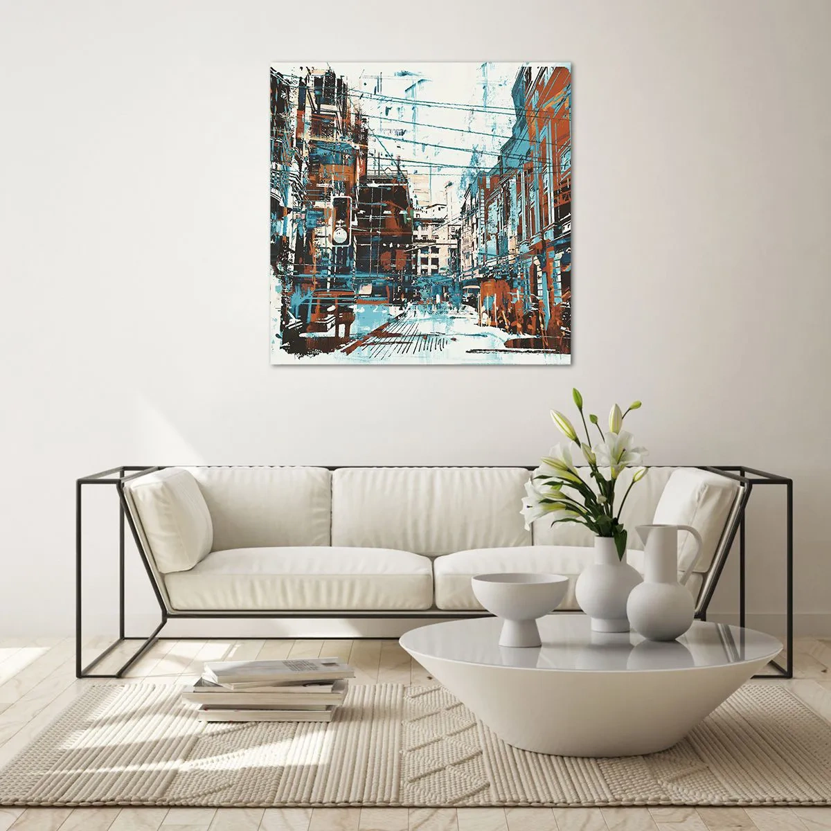 Glass picture - Blazed City Trail - 30x30 cm