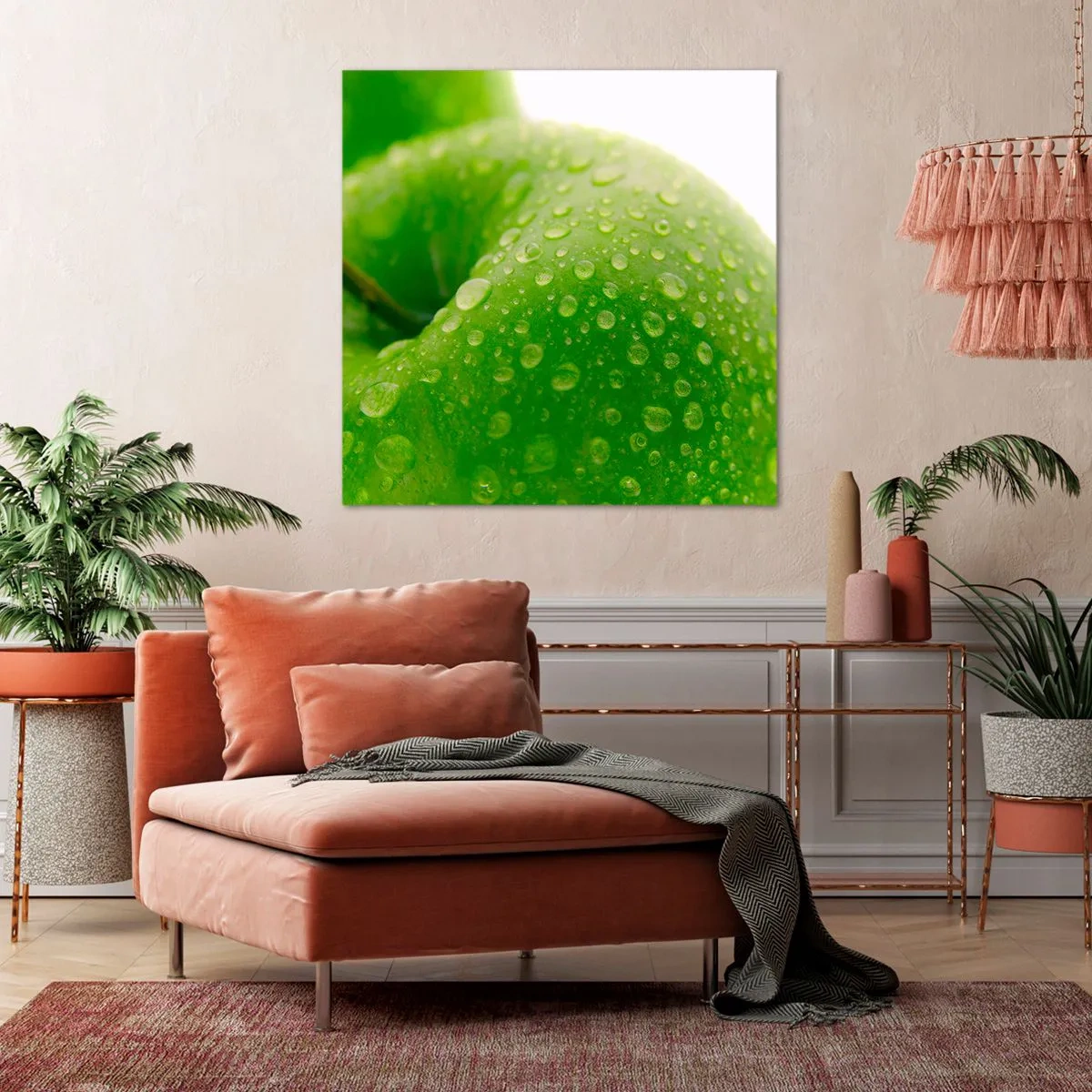 Canvas picture - Green, Cool Freshenss - 70x70 cm