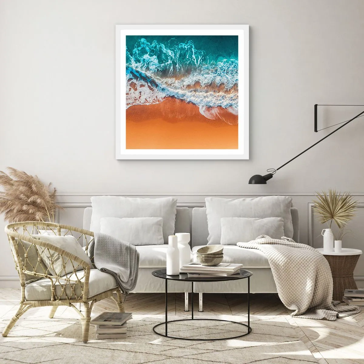 Poster in white frmae - Always in a Couple - 40x40 cm