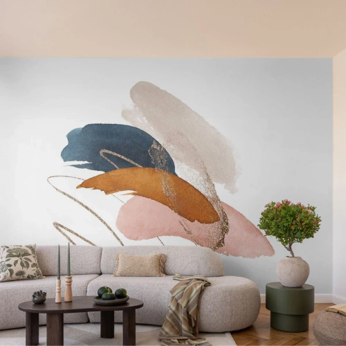 Self-Adhesive Photo Wallpaper Deluxe Sticker - Composition with Wings - Abstraction, Piece, Design - 450x315 cm