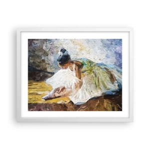 Poster in white frmae - From Degas' Painting - 50x40 cm
