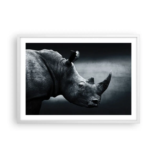 Poster in white frmae - Right Profile - 70x50 cm