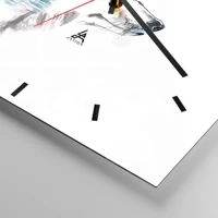 Clock face with lines