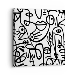 Canvas picture - Faces and Mirages - 40x40 cm