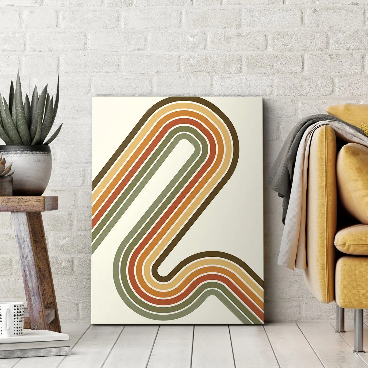 Canvas picture - Zigzaging towards the Goal - 70x100 cm