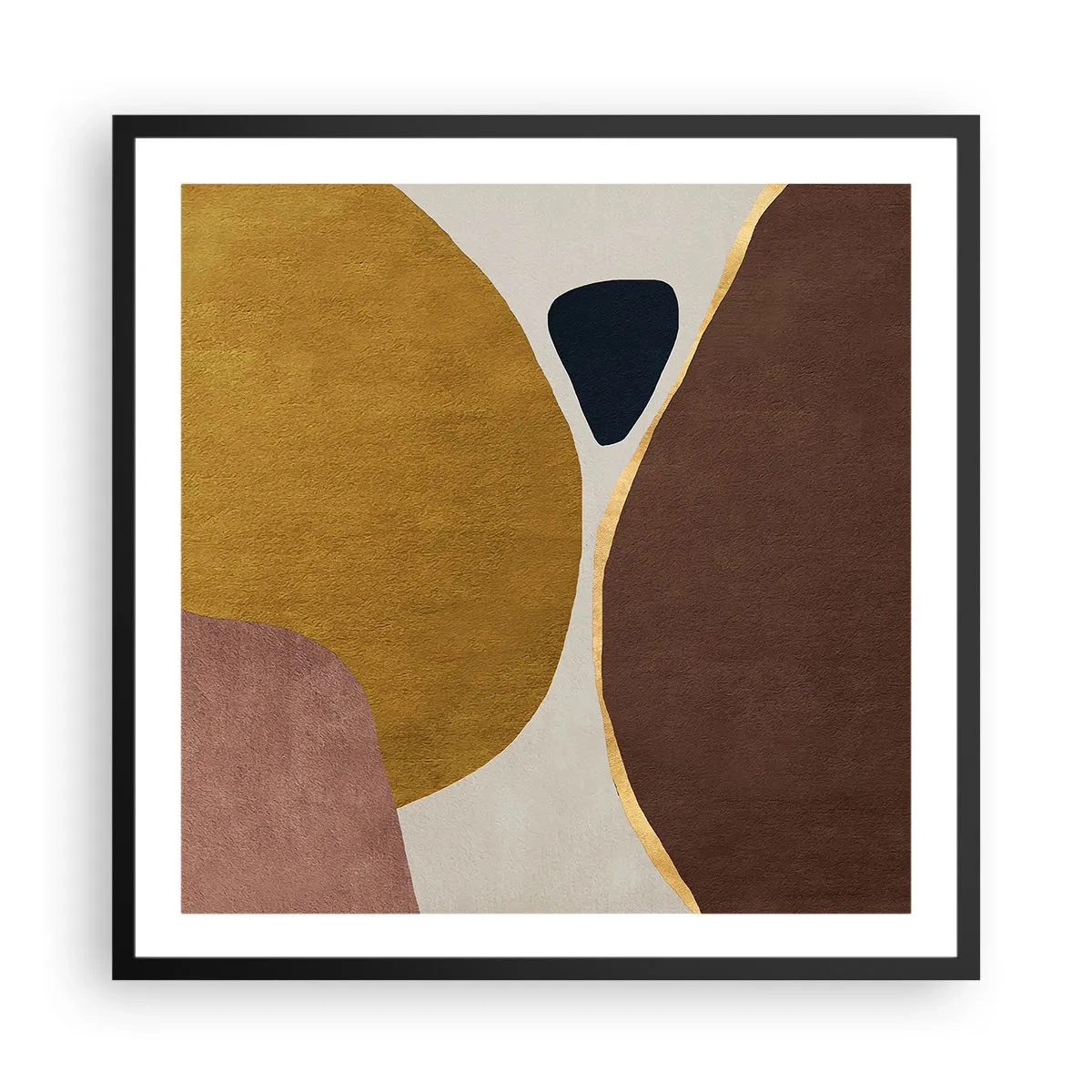 Poster in black frame - Abstract - Place in sSace - 60x60 cm