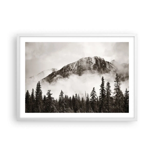 Poster in white frmae - Granite Ruler - 70x50 cm