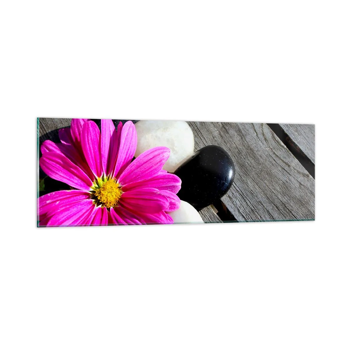 Glass picture - Rest on a Pier - 90x30 cm