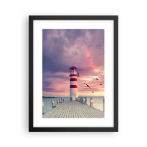 Poster in black frame - Time for Port - 30x40 cm