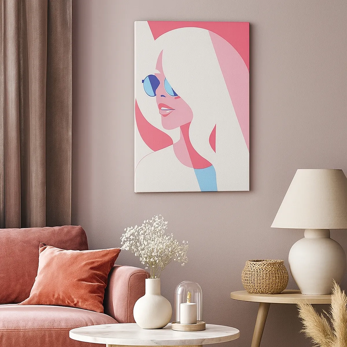 Canvas picture - She Was a Blonde Girl… - 50x70 cm