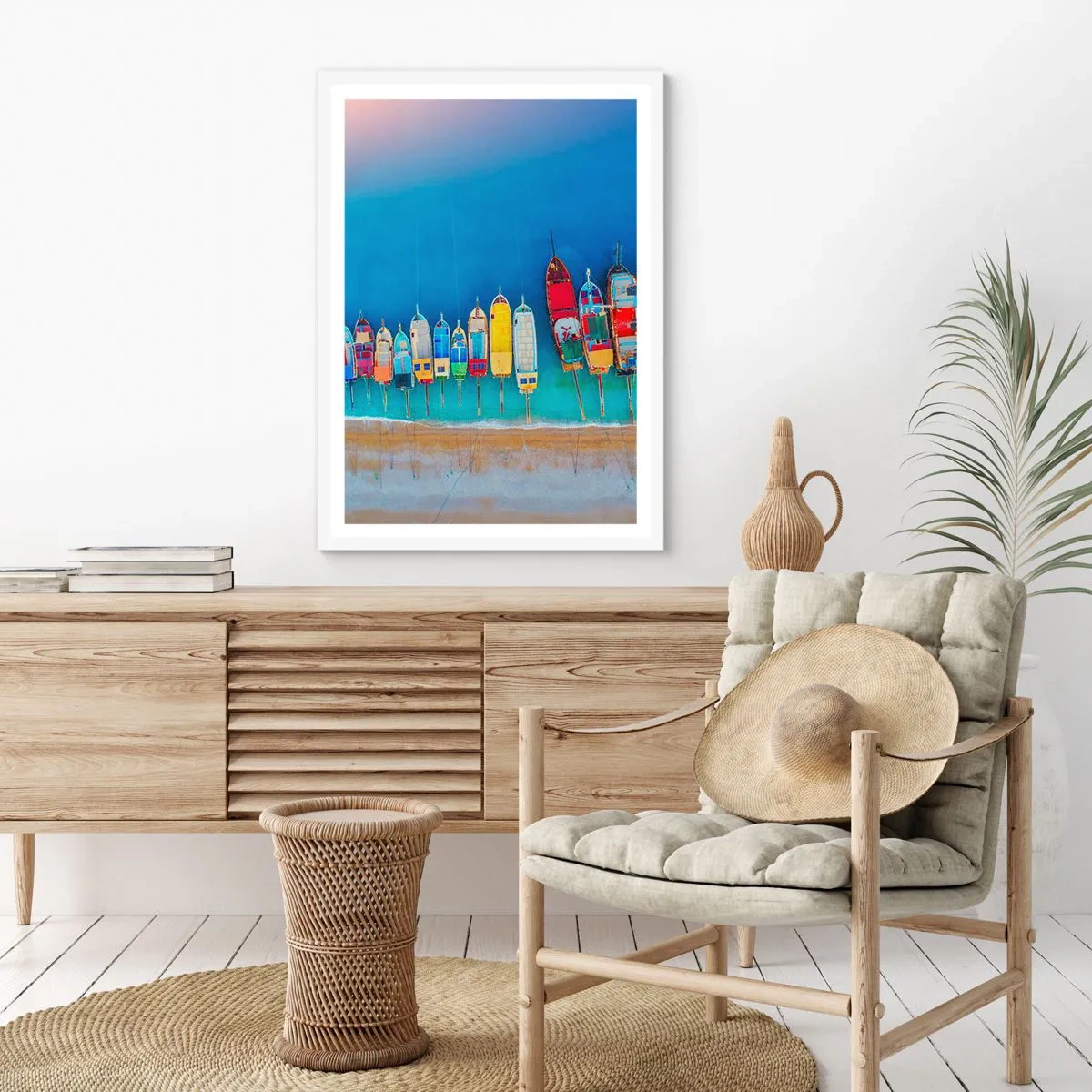 Poster in white frmae - From Bird's Eye View - 70x100 cm