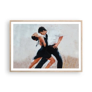 Poster in light oak frame - Tango of My Dreams - 100x70 cm