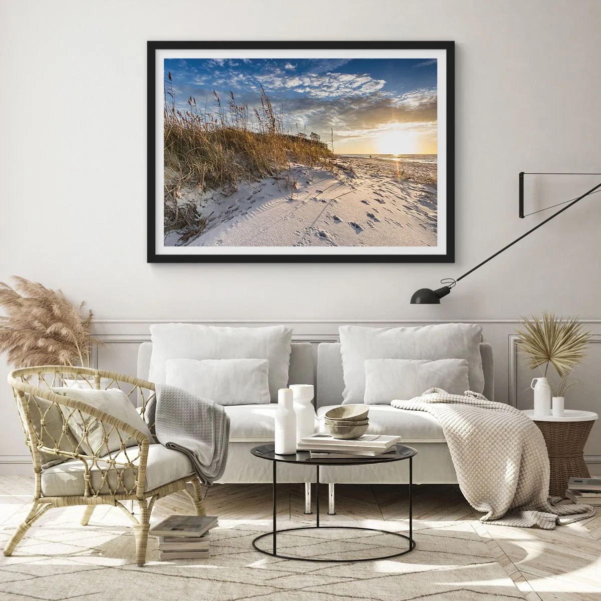 Poster in black frame - Invitation to a Walk - 91x61 cm