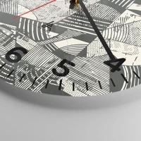 Clock face with numbers