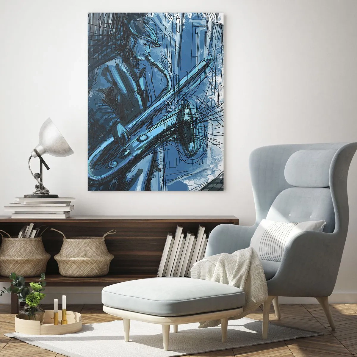Glass picture - City Rhapsody - 80x120 cm