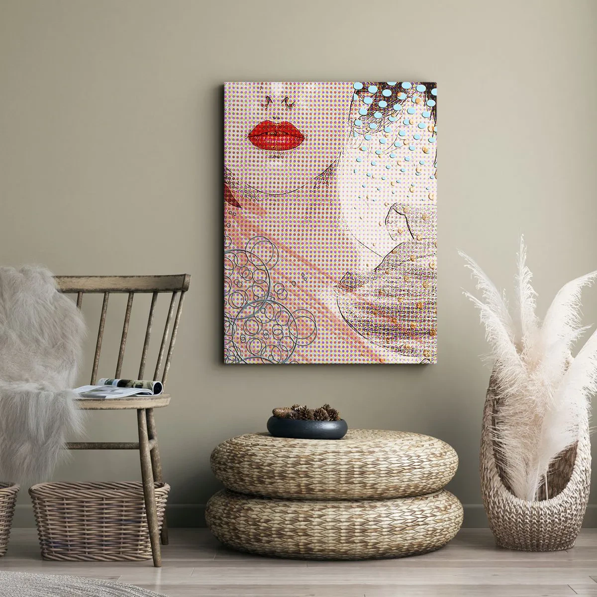 Canvas picture - Comic Heroine - 70x100 cm