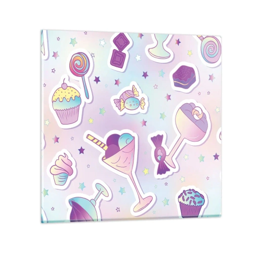 Glass picture - Why We Can't Have Birthday Everyday? - 50x50 cm