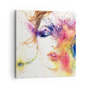 Canvas picture - Rainbow Dizziness - 50x50 cm