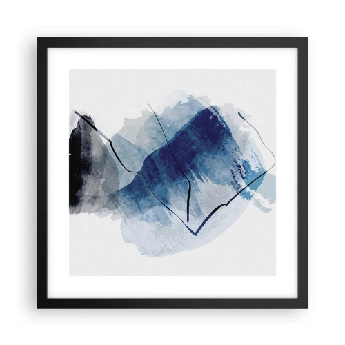 Poster in black frame - Ice Mountain - 40x40 cm