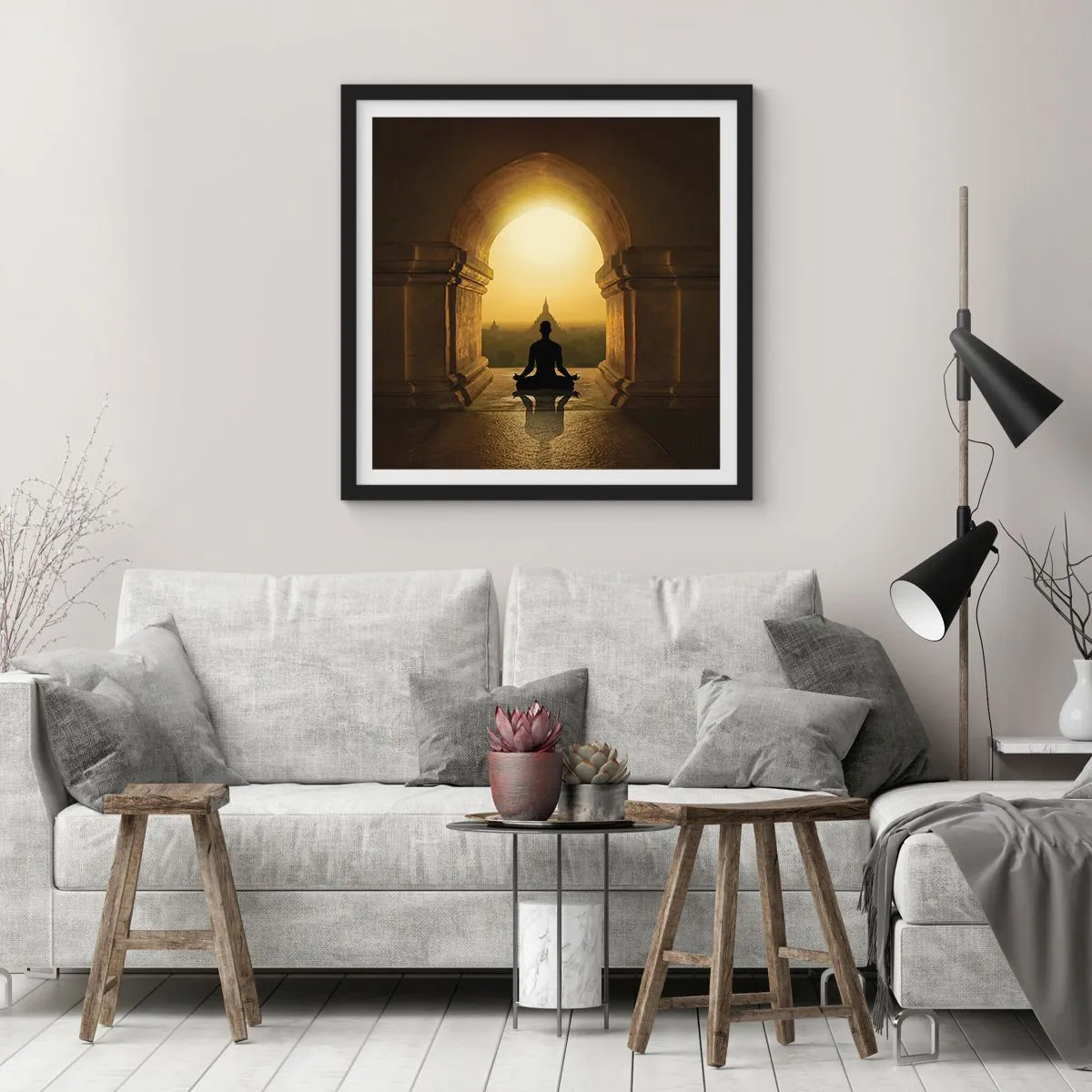 Poster in black frame - Full Harmony - 30x30 cm
