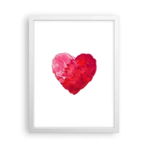 Poster in white frmae - All You Need Is Love - 30x40 cm