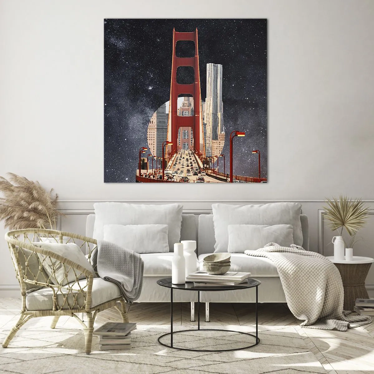 Glass picture - Always in the Centre - 60x60 cm