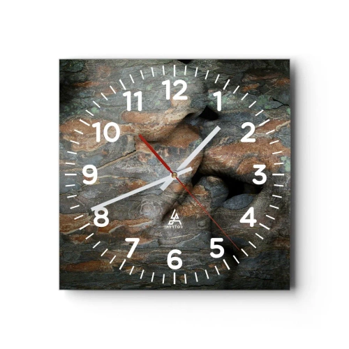 Wall clock - Clock on glass - Forever Together - 30x30 cm